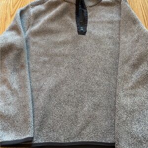 Men’s Kensington East side Textured Fleece Lined 1/4 Zip Sweater XL Grey Comfy